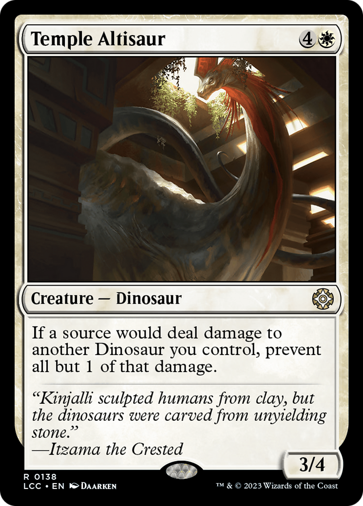 Temple Altisaur [The Lost Caverns of Ixalan Commander] - The Mythic Store | 24h Order Processing