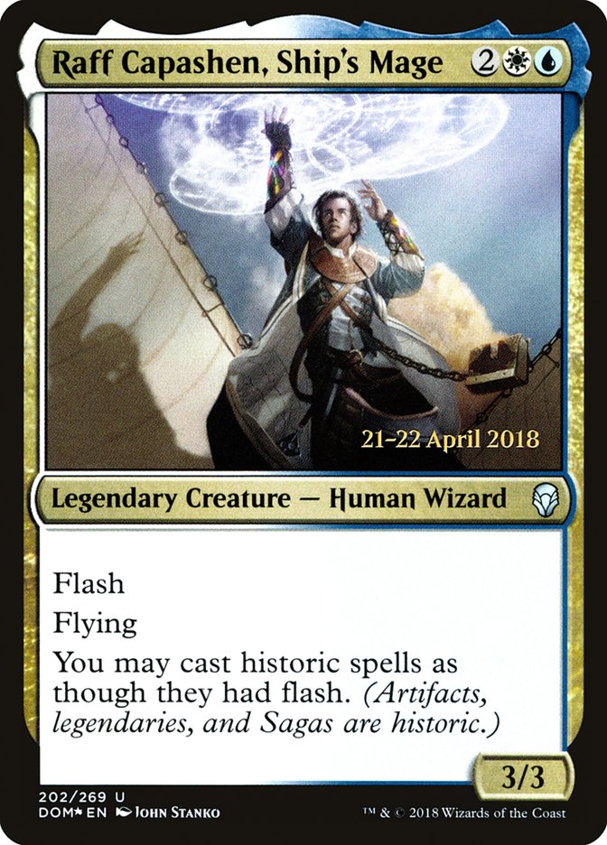 Raff Capashen, Ship's Mage [Dominaria Prerelease Promos] - The Mythic Store | 24h Order Processing