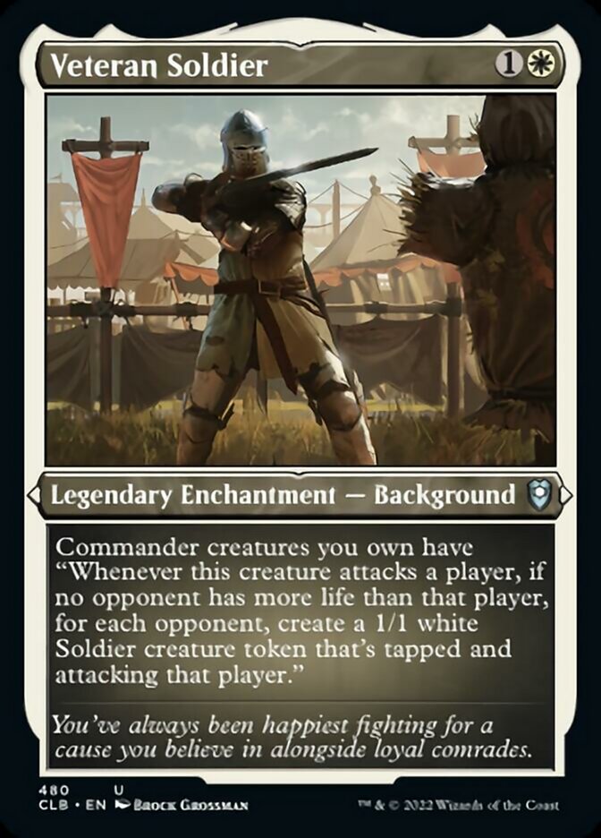 Veteran Soldier (Foil Etched) [Commander Legends: Battle for Baldur's Gate] - The Mythic Store | 24h Order Processing