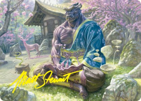 Kosei, Penitent Warlord Art Card (Gold-Stamped Signature) [Kamigawa: Neon Dynasty Art Series] - The Mythic Store | 24h Order Processing