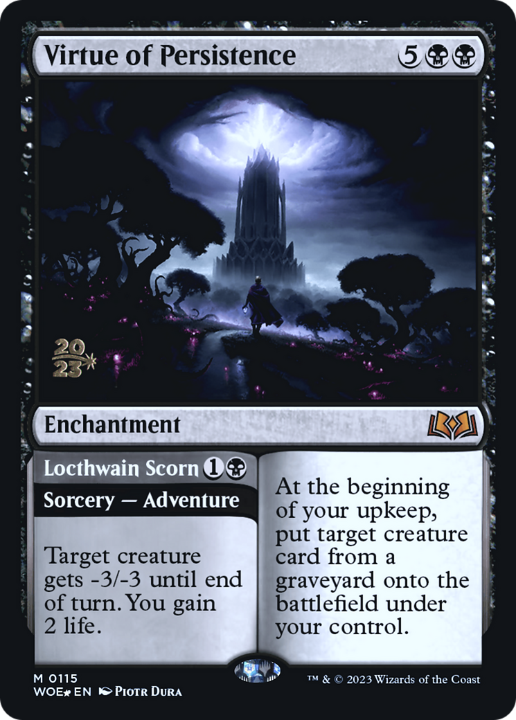 Virtue of Persistence // Locthwain Scorn [Wilds of Eldraine Prerelease Promos] - The Mythic Store | 24h Order Processing