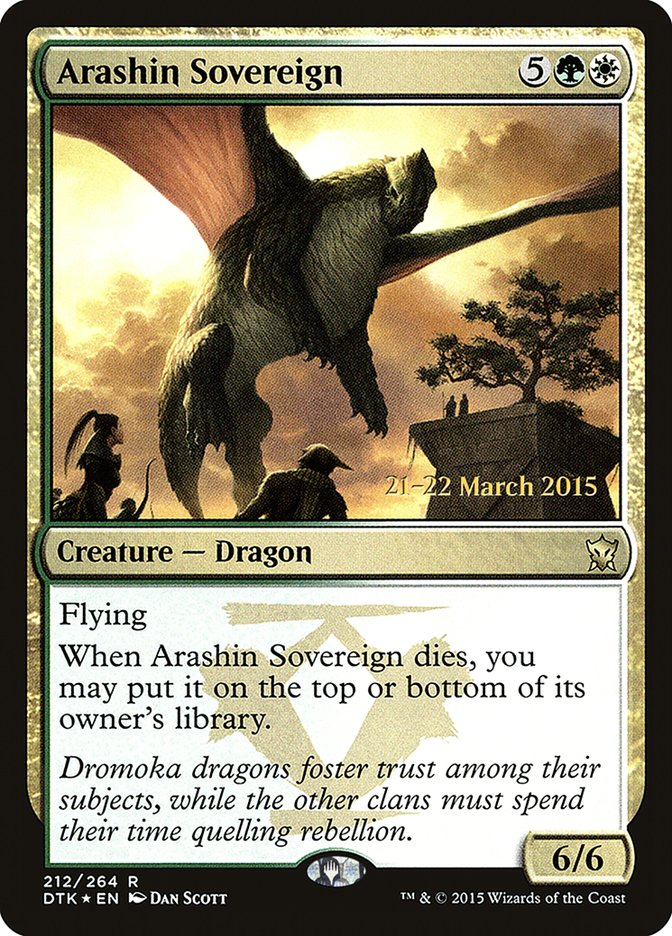 Arashin Sovereign [Dragons of Tarkir Prerelease Promos] - The Mythic Store | 24h Order Processing