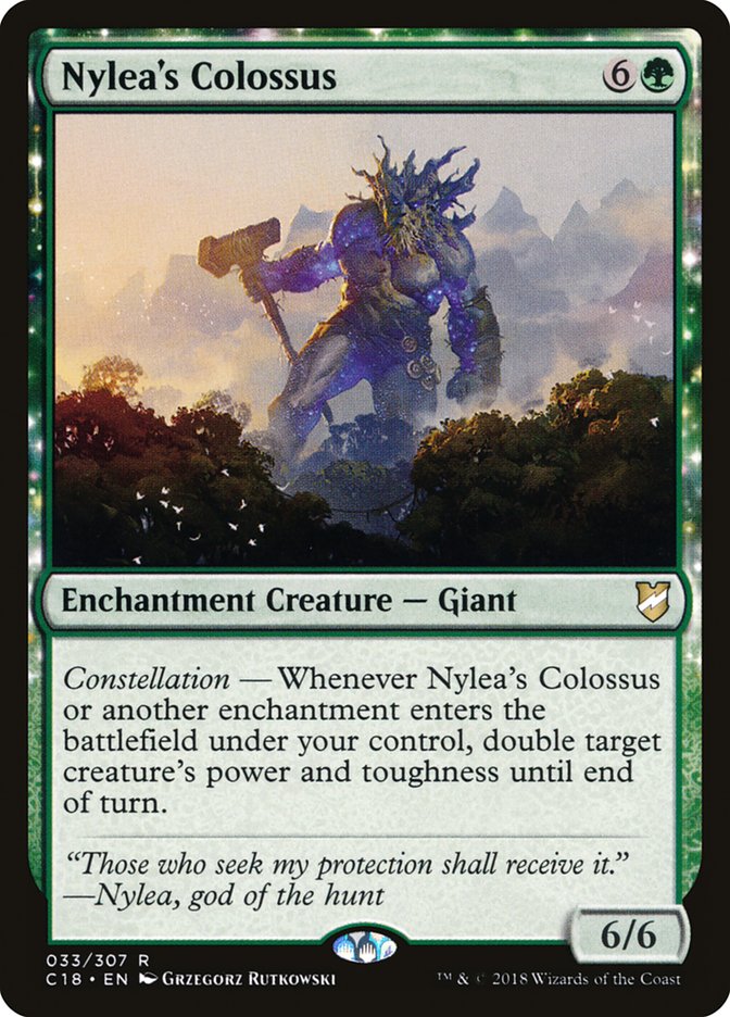 Nylea's Colossus [Commander 2018] - The Mythic Store | 24h Order Processing