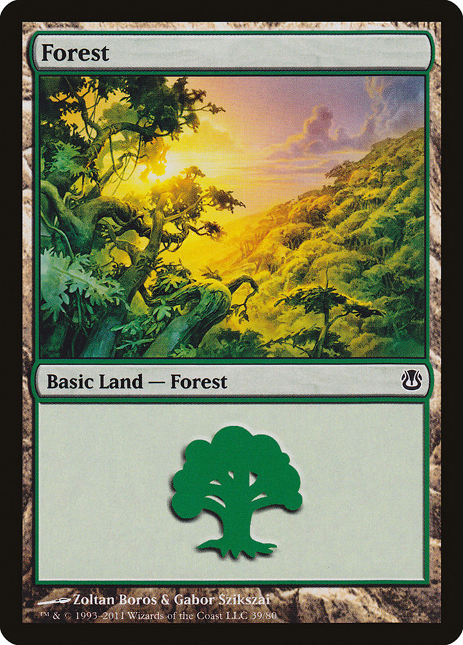 Forest (39) [Duel Decks: Ajani vs. Nicol Bolas] - The Mythic Store | 24h Order Processing