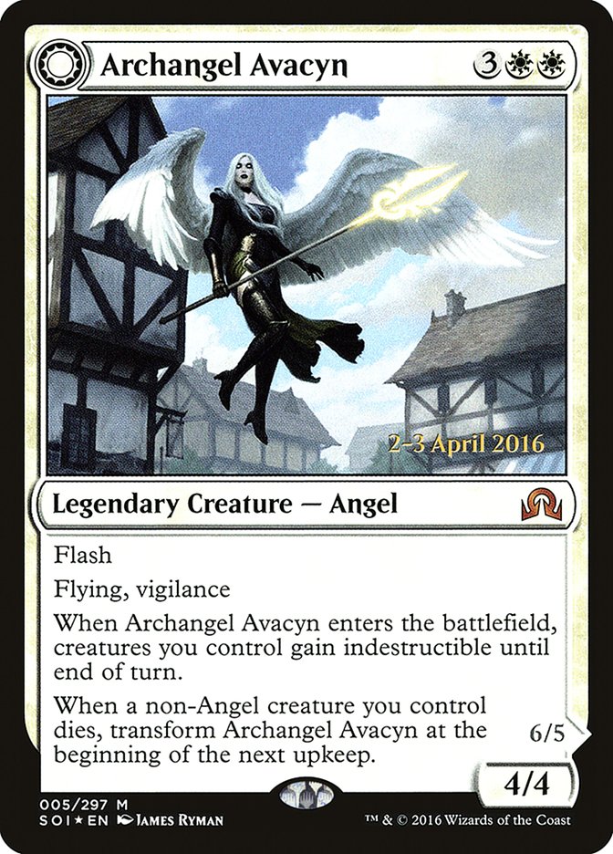 Archangel Avacyn // Avacyn, the Purifier [Shadows over Innistrad Prerelease Promos] - The Mythic Store | 24h Order Processing