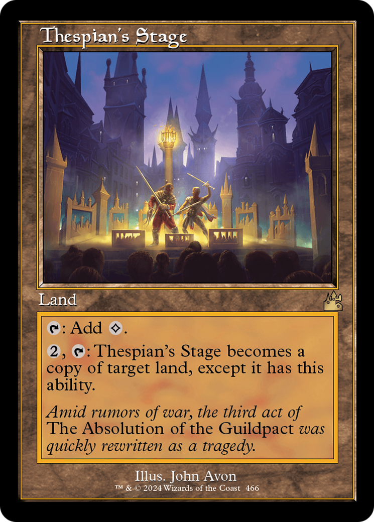 Thespian's Stage (Retro Frame) [Ravnica Remastered] - The Mythic Store | 24h Order Processing