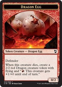 Dragon Egg // Dragon Double-Sided Token [Commander 2018 Tokens] - The Mythic Store | 24h Order Processing