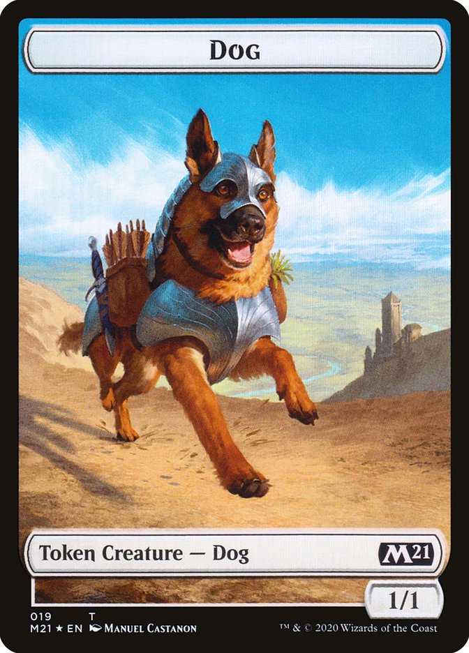 Demon // Dog Double-Sided Token [Core Set 2021 Tokens] - The Mythic Store | 24h Order Processing