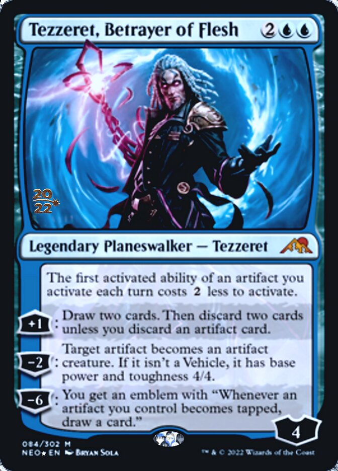 Tezzeret, Betrayer of Flesh [Kamigawa: Neon Dynasty Prerelease Promos] - The Mythic Store | 24h Order Processing