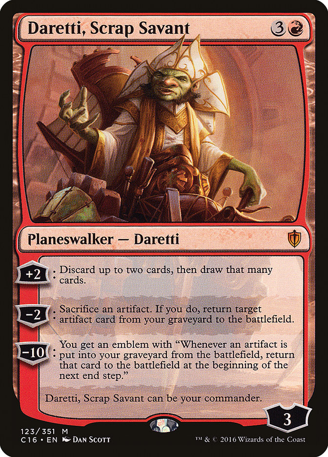 Daretti, Scrap Savant [Commander 2016] - The Mythic Store | 24h Order Processing