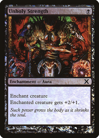 Unholy Strength (Premium Foil) [Tenth Edition] - The Mythic Store | 24h Order Processing