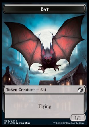 Wolf // Bat Double-Sided Token [Innistrad: Midnight Hunt Tokens] - The Mythic Store | 24h Order Processing