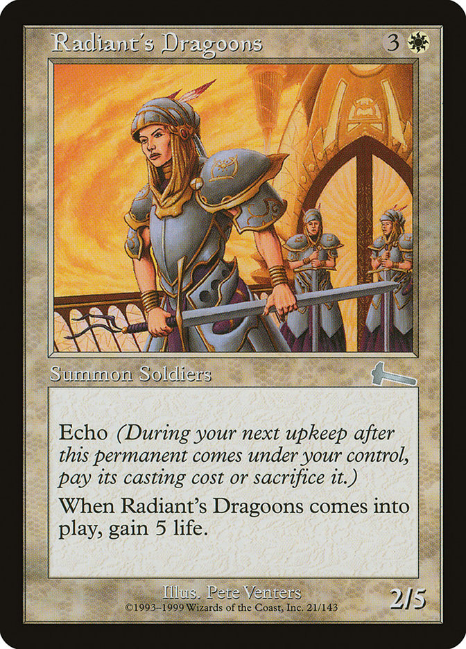 Radiant's Dragoons [Urza's Legacy] - The Mythic Store | 24h Order Processing