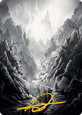 Mountain Art Card (Gold-Stamped Signature) [Innistrad: Midnight Hunt Art Series] - The Mythic Store | 24h Order Processing