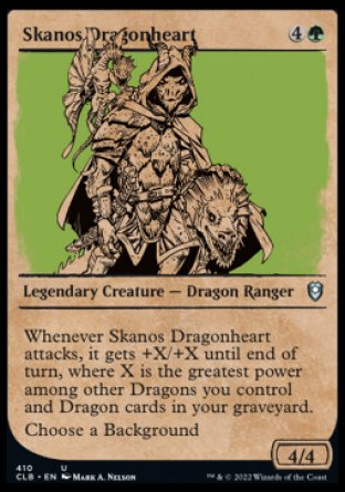 Skanos Dragonheart (Showcase) [Commander Legends: Battle for Baldur's Gate] - The Mythic Store | 24h Order Processing