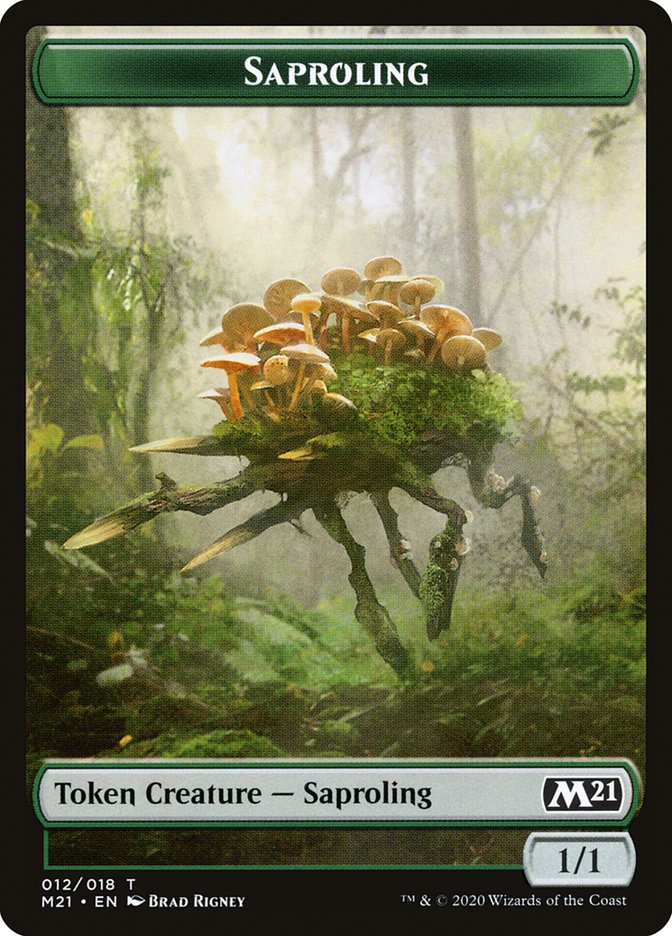Beast // Saproling Double-Sided Token [Core Set 2021 Tokens] - The Mythic Store | 24h Order Processing