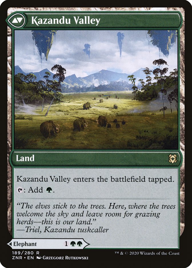 Kazandu Mammoth // Kazandu Valley [Zendikar Rising] - The Mythic Store | 24h Order Processing