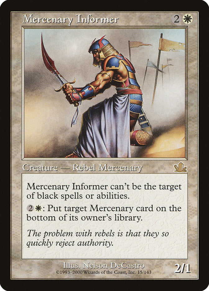 Mercenary Informer [Prophecy] - The Mythic Store | 24h Order Processing