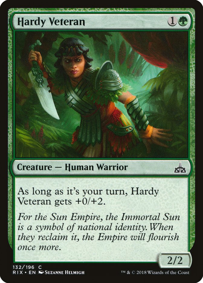 Hardy Veteran [Rivals of Ixalan] - The Mythic Store | 24h Order Processing