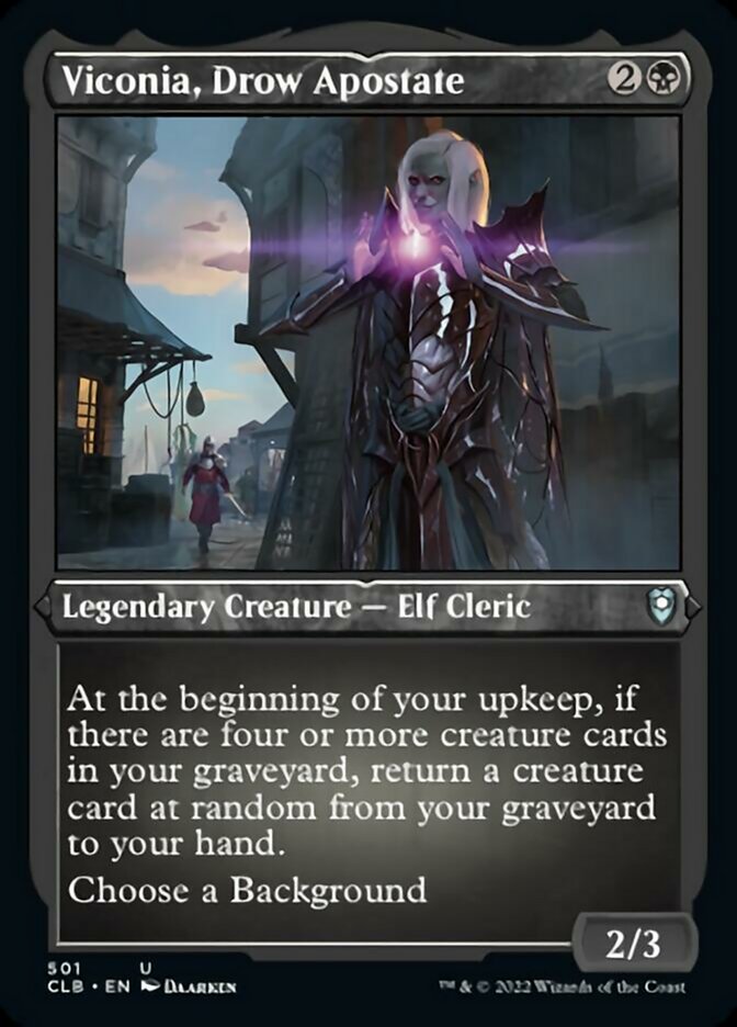 Viconia, Drow Apostate (Foil Etched) [Commander Legends: Battle for Baldur's Gate] - The Mythic Store | 24h Order Processing