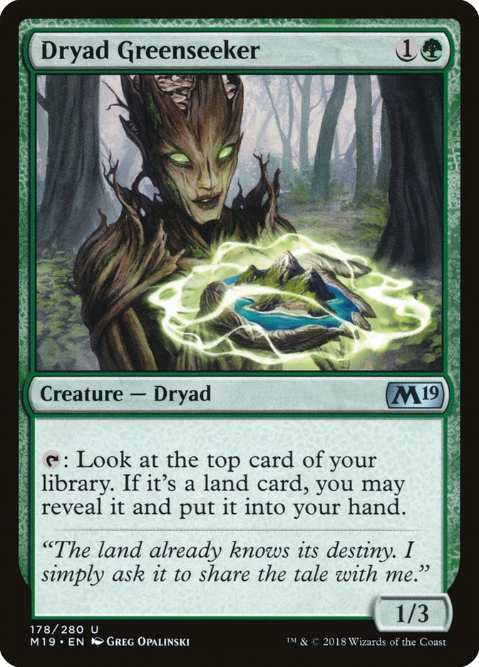 Dryad Greenseeker [Core Set 2019] - The Mythic Store | 24h Order Processing