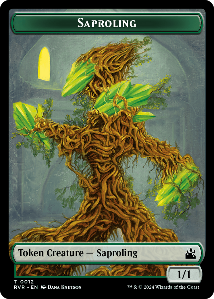 Saproling // Beast Double-Sided Token [Ravnica Remastered Tokens] - The Mythic Store | 24h Order Processing