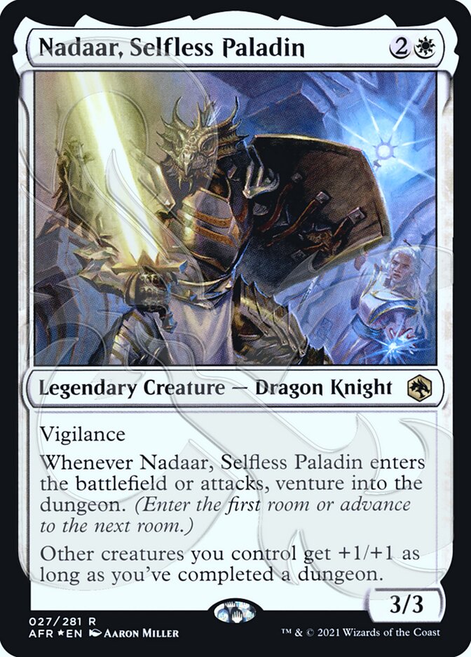 Nadaar, Selfless Paladin (Ampersand Promo) [Dungeons & Dragons: Adventures in the Forgotten Realms Promos] - The Mythic Store | 24h Order Processing