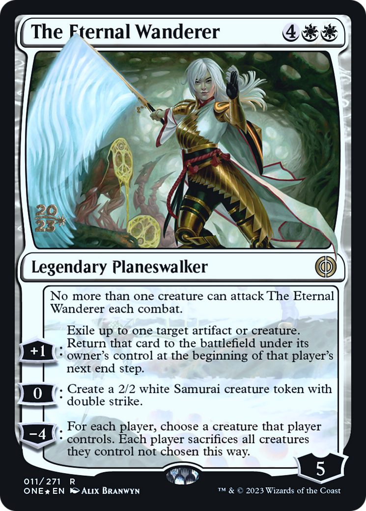 The Eternal Wanderer [Phyrexia: All Will Be One Prerelease Promos] - The Mythic Store | 24h Order Processing