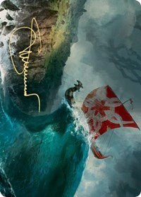 Run Ashore Art Card (Gold-Stamped Signature) [Kaldheim Art Series] - The Mythic Store | 24h Order Processing