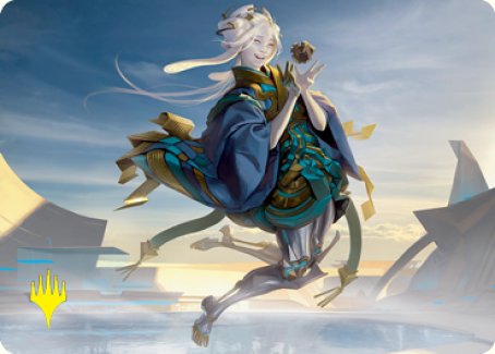 Moonfolk Puzzlemaker Art Card (Gold-Stamped Signature) [Kamigawa: Neon Dynasty Art Series] - The Mythic Store | 24h Order Processing