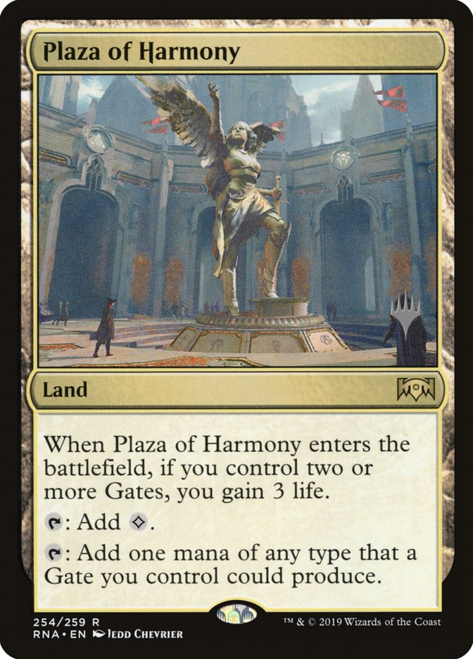 Plaza of Harmony (Promo Pack) [Ravnica Allegiance Promos] - The Mythic Store | 24h Order Processing