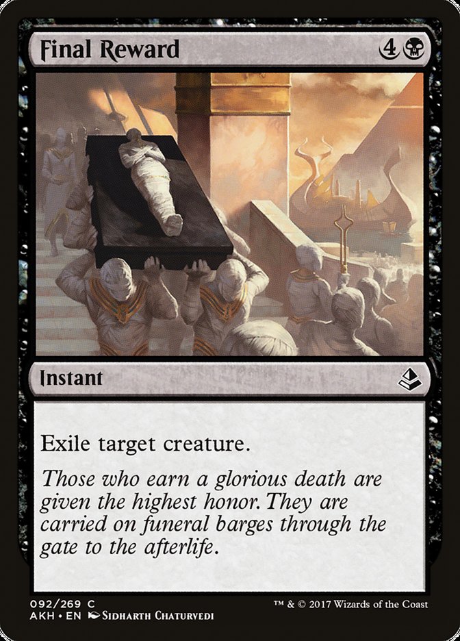 Final Reward [Amonkhet] - The Mythic Store | 24h Order Processing