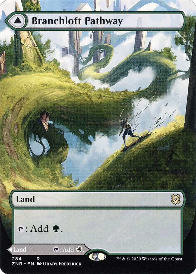 Branchloft Pathway // Boulderloft Pathway (Borderless Alternate Art) [Zendikar Rising] - The Mythic Store | 24h Order Processing