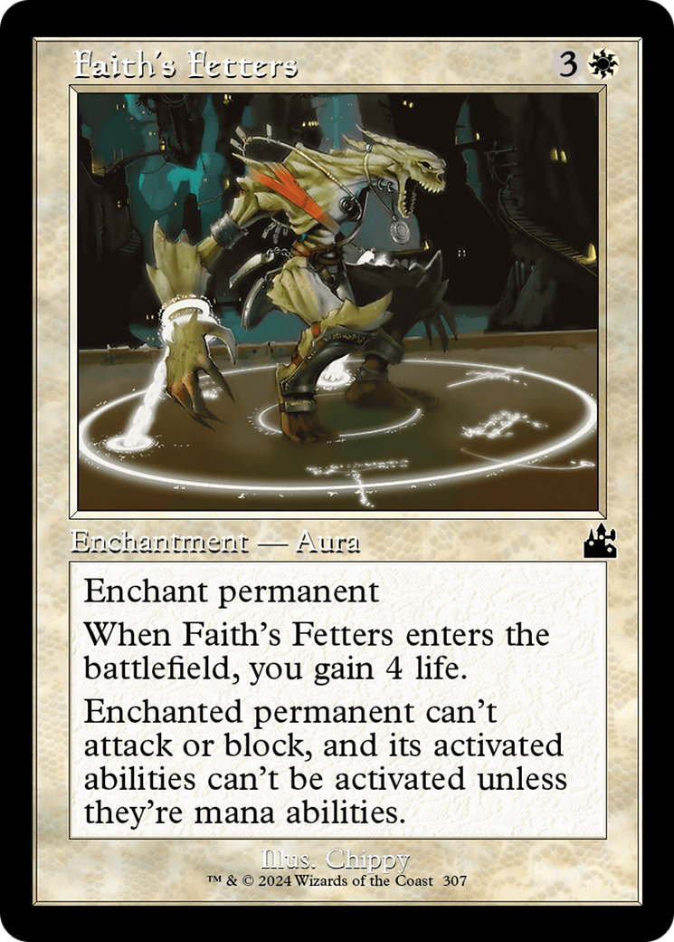 Faith's Fetters (Retro Frame) [Ravnica Remastered] - The Mythic Store | 24h Order Processing