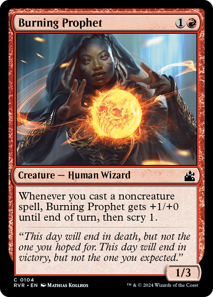 Burning Prophet [Ravnica Remastered] - The Mythic Store | 24h Order Processing