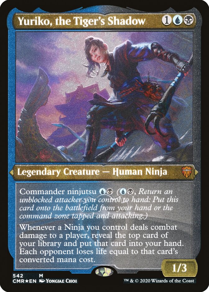 Yuriko, the Tiger's Shadow (Etched) [Commander Legends] - The Mythic Store | 24h Order Processing