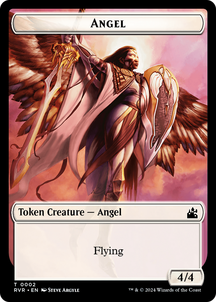 Elf Knight // Angel (0002) Double-Sided Token [Ravnica Remastered Tokens] - The Mythic Store | 24h Order Processing