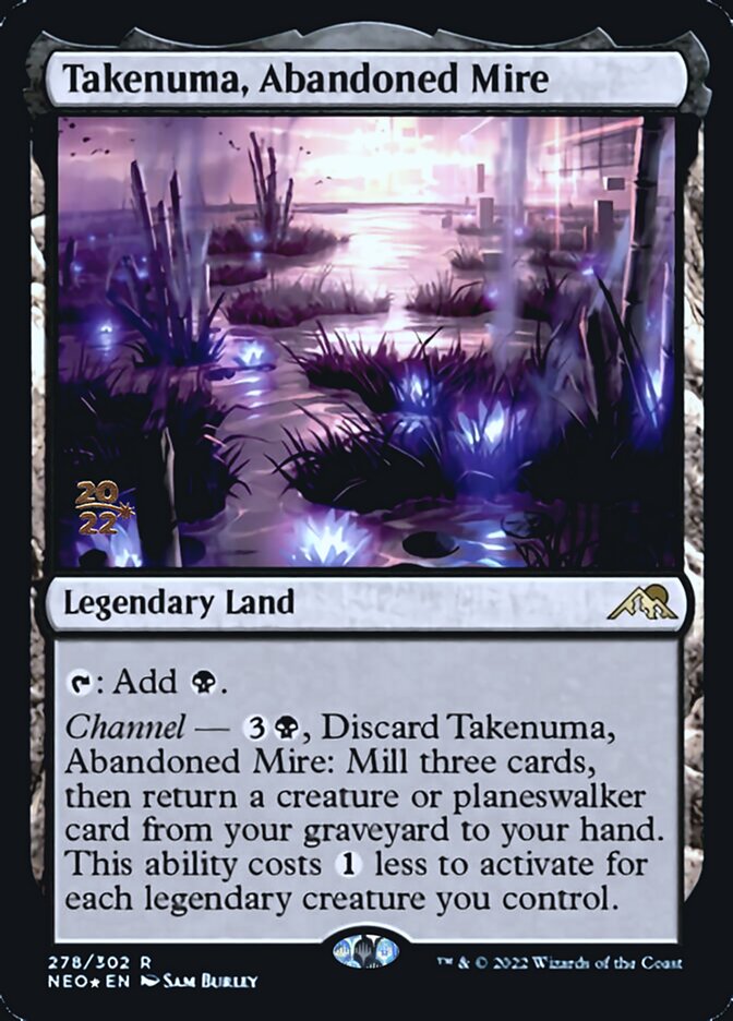 Takenuma, Abandoned Mire [Kamigawa: Neon Dynasty Prerelease Promos] - The Mythic Store | 24h Order Processing