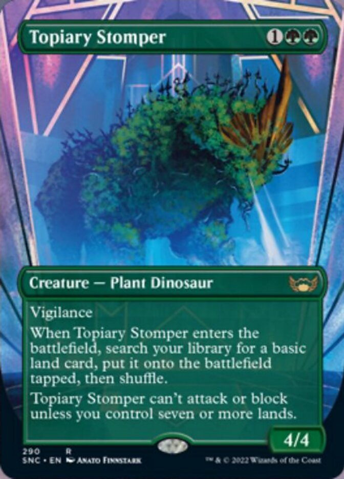 Topiary Stomper (Borderless Alternate Art) [Streets of New Capenna] - The Mythic Store | 24h Order Processing