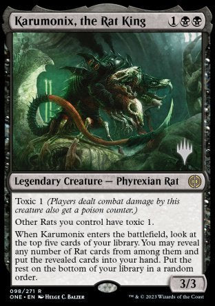 Karumonix, the Rat King (Promo Pack) [Phyrexia: All Will Be One Promos] - The Mythic Store | 24h Order Processing