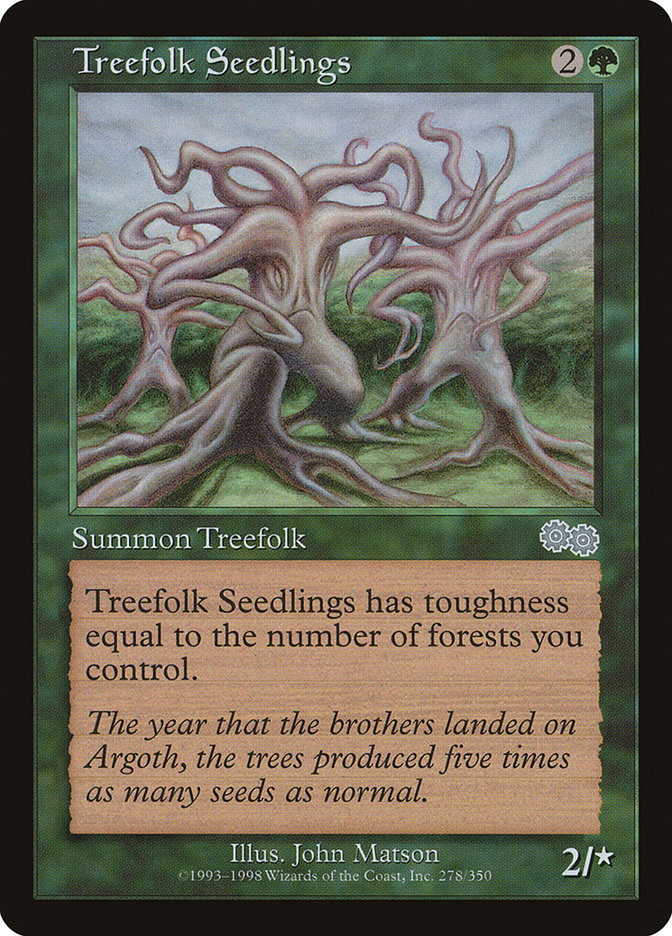 Treefolk Seedlings [Urza's Saga] - The Mythic Store | 24h Order Processing