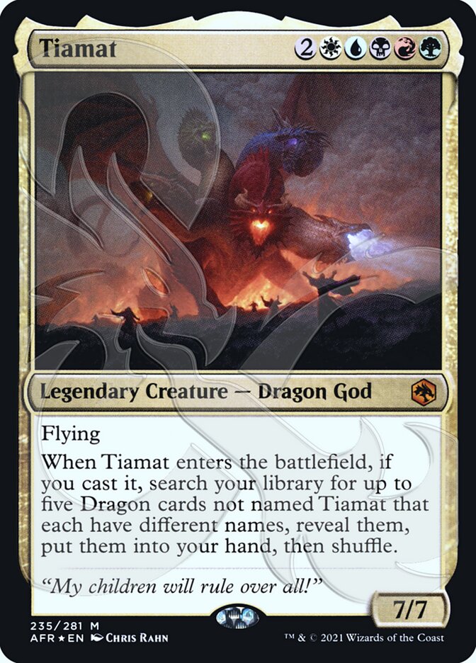 Tiamat (Ampersand Promo) [Dungeons & Dragons: Adventures in the Forgotten Realms Promos] - The Mythic Store | 24h Order Processing