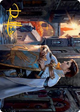 Dennick, Pious Apprentice Art Card (Gold-Stamped Signature) [Innistrad: Midnight Hunt Art Series] - The Mythic Store | 24h Order Processing