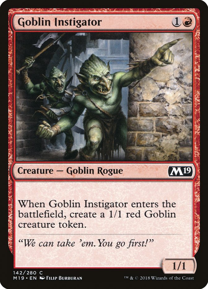 Goblin Instigator [Core Set 2019] - The Mythic Store | 24h Order Processing