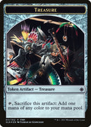 Dinosaur // Treasure Double-Sided Token [Friday Night Magic 2017] - The Mythic Store | 24h Order Processing