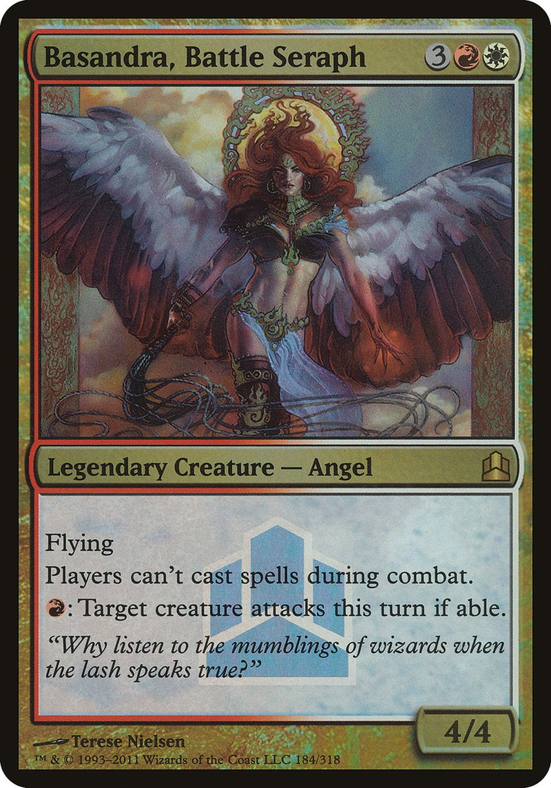 Basandra, Battle Seraph (Launch) (Oversized) [Commander 2011 Oversized] - The Mythic Store | 24h Order Processing