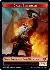 Dwarf Berserker // Shard Double-Sided Token [Kaldheim Tokens] - The Mythic Store | 24h Order Processing