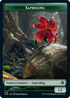 Saproling // Human Warrior Double-Sided Token [Starter Commander Decks] - The Mythic Store | 24h Order Processing