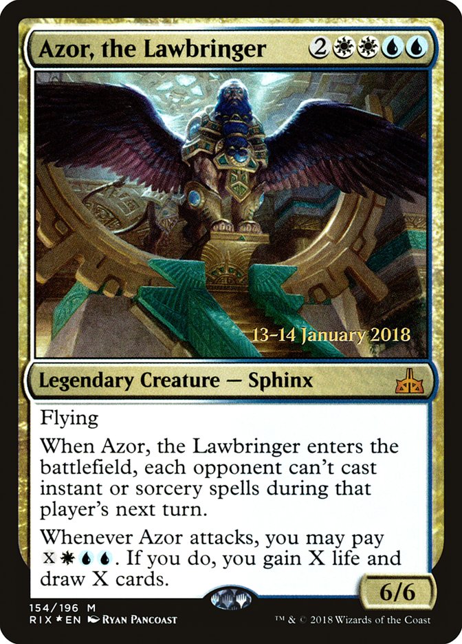 Azor, the Lawbringer [Rivals of Ixalan Prerelease Promos] - The Mythic Store | 24h Order Processing