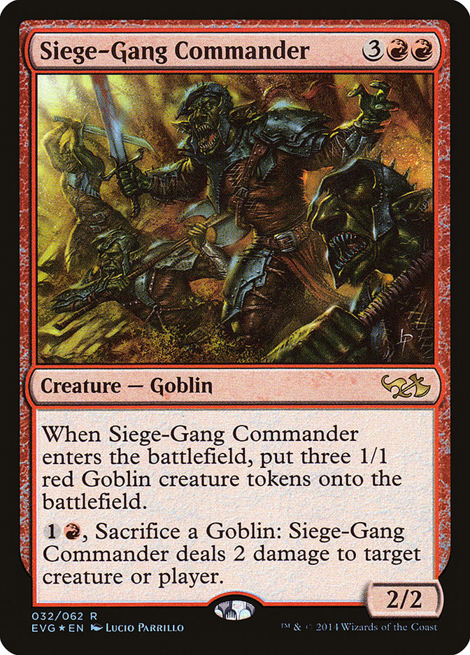 Siege-Gang Commander (Elves vs. Goblins) [Duel Decks Anthology] - The Mythic Store | 24h Order Processing